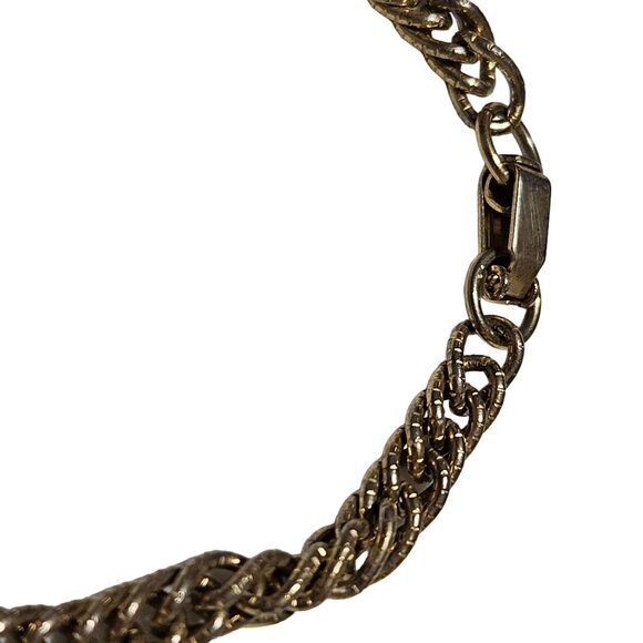 Vintage Gold Tone Chain Link Bracelet Classic Minimalist Fashion Jewelry Women - Picture 3 of 5